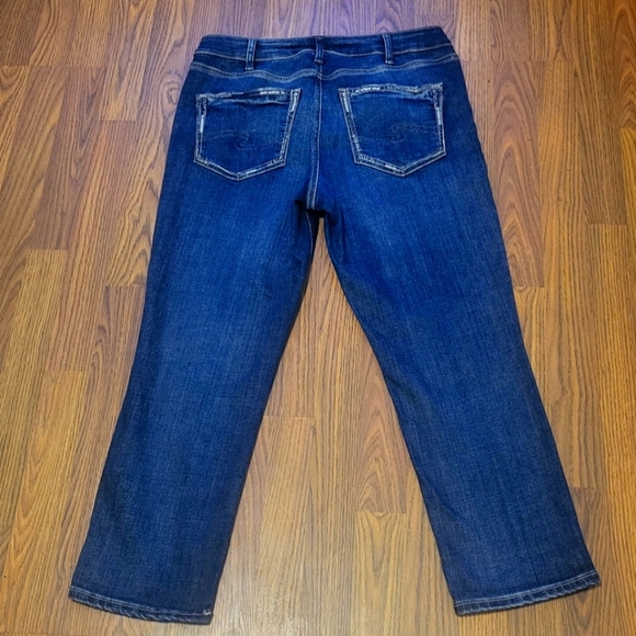 Silver jeans Avery Capri Women's Blue Denim W33/L25 A25 - Picture 7 of 10